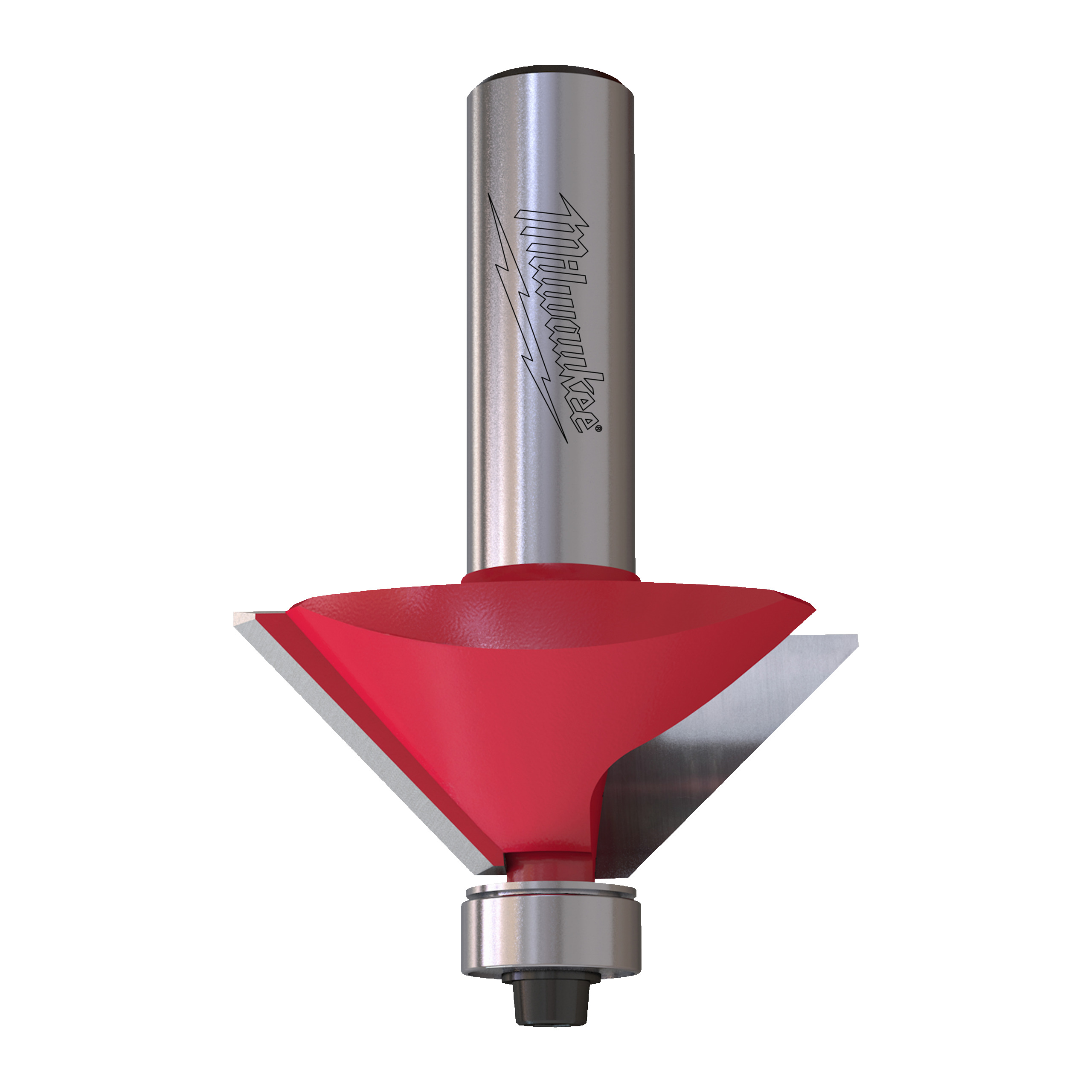 Fresa Madera ½″ para biselar a 45° (con rodamiento) 45/18/66,5mm