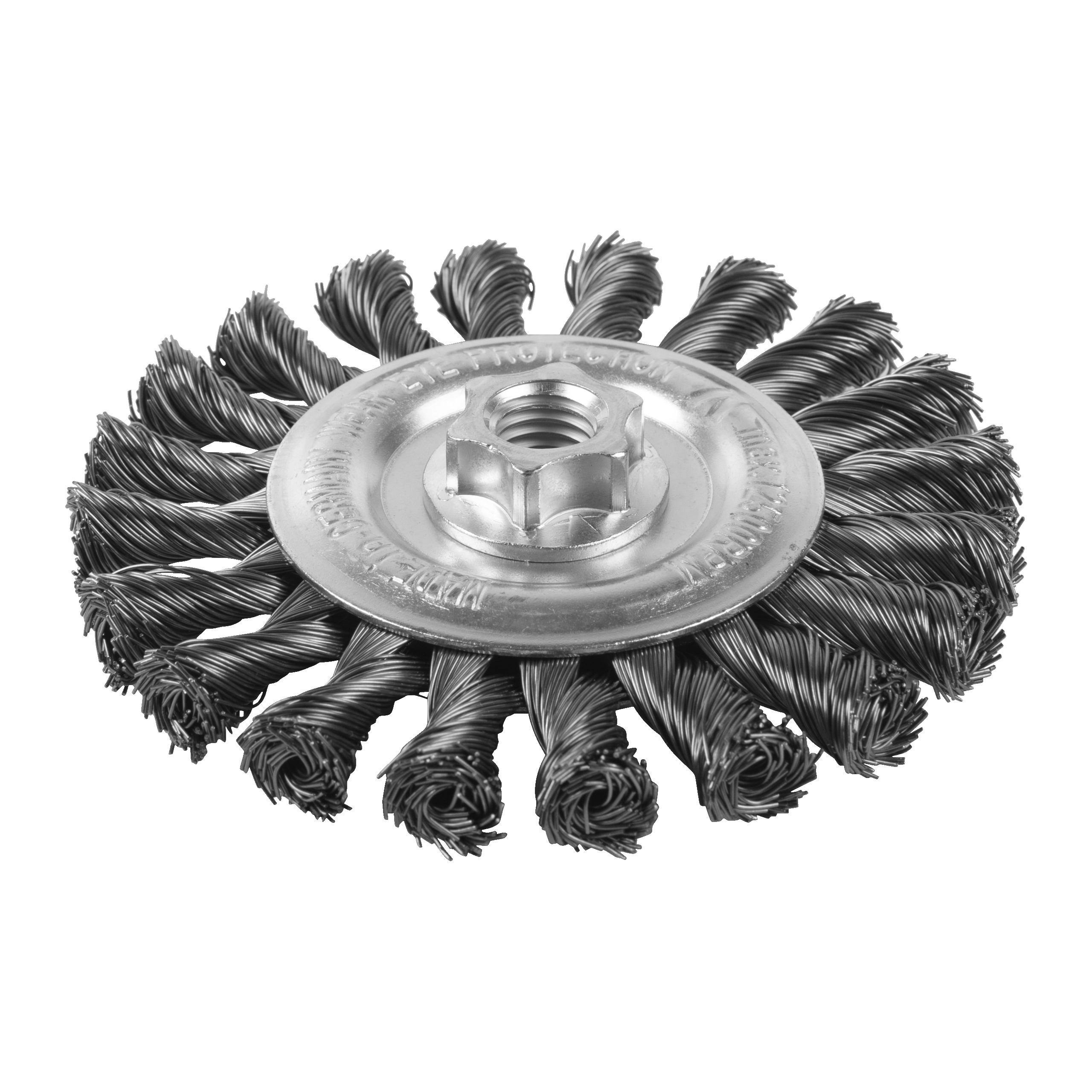 Cepillo Alambre circular trenzado M14 115x14 acero 0,5mm