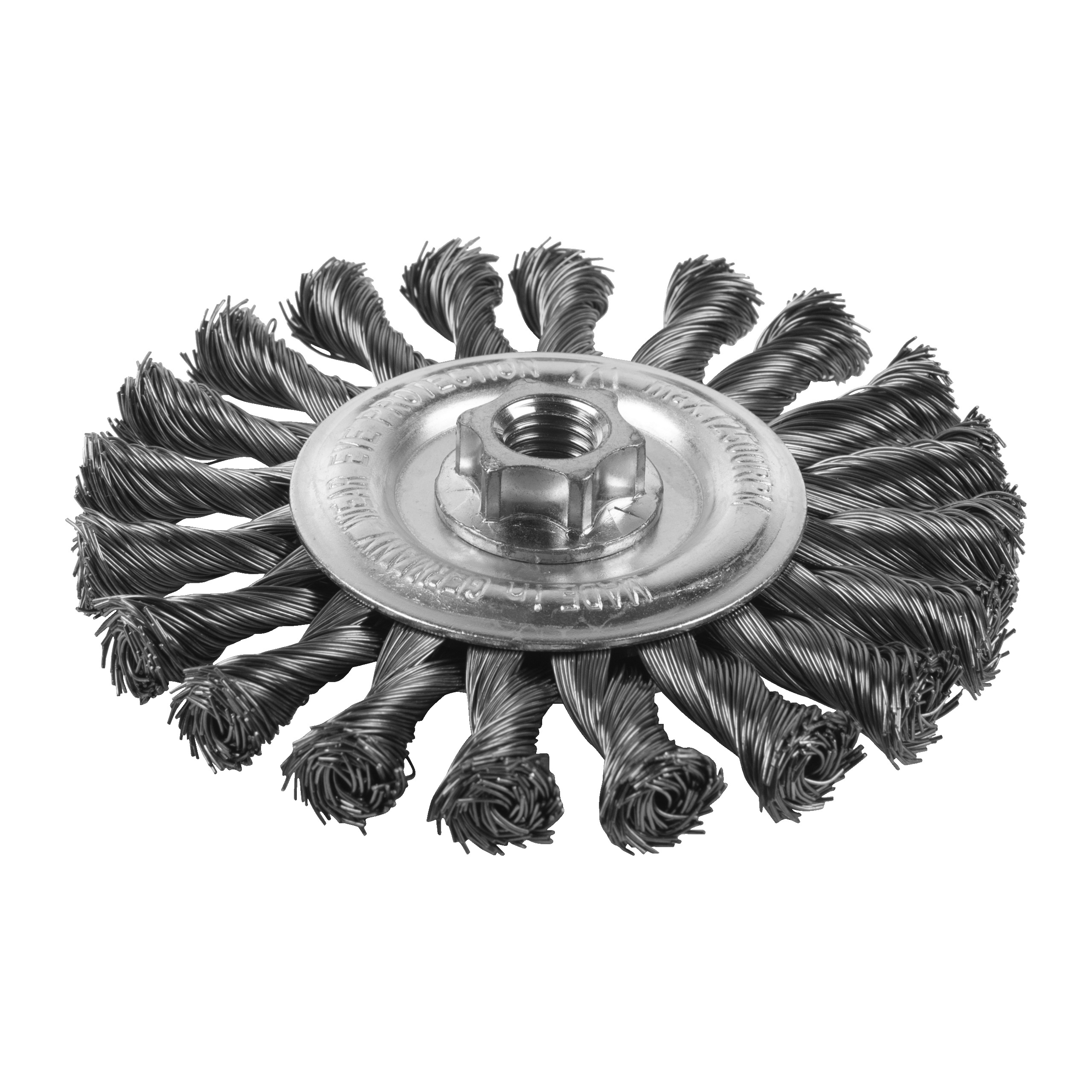 Cepillo Alambre circular trenzado M14 125x14 acero 0,5mm