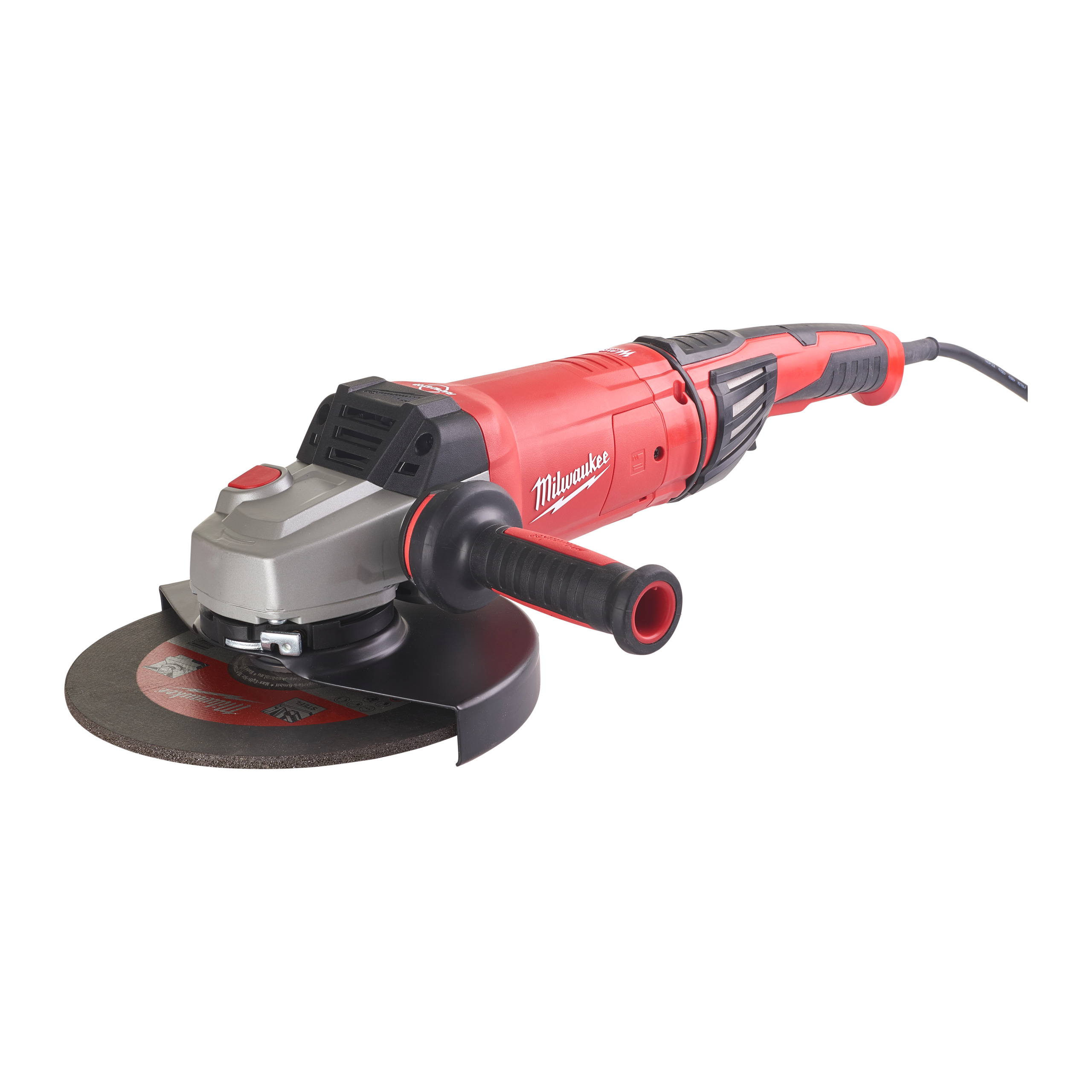 Amoladora angular de 2400W con freno, AVS y protección contra el retroceso