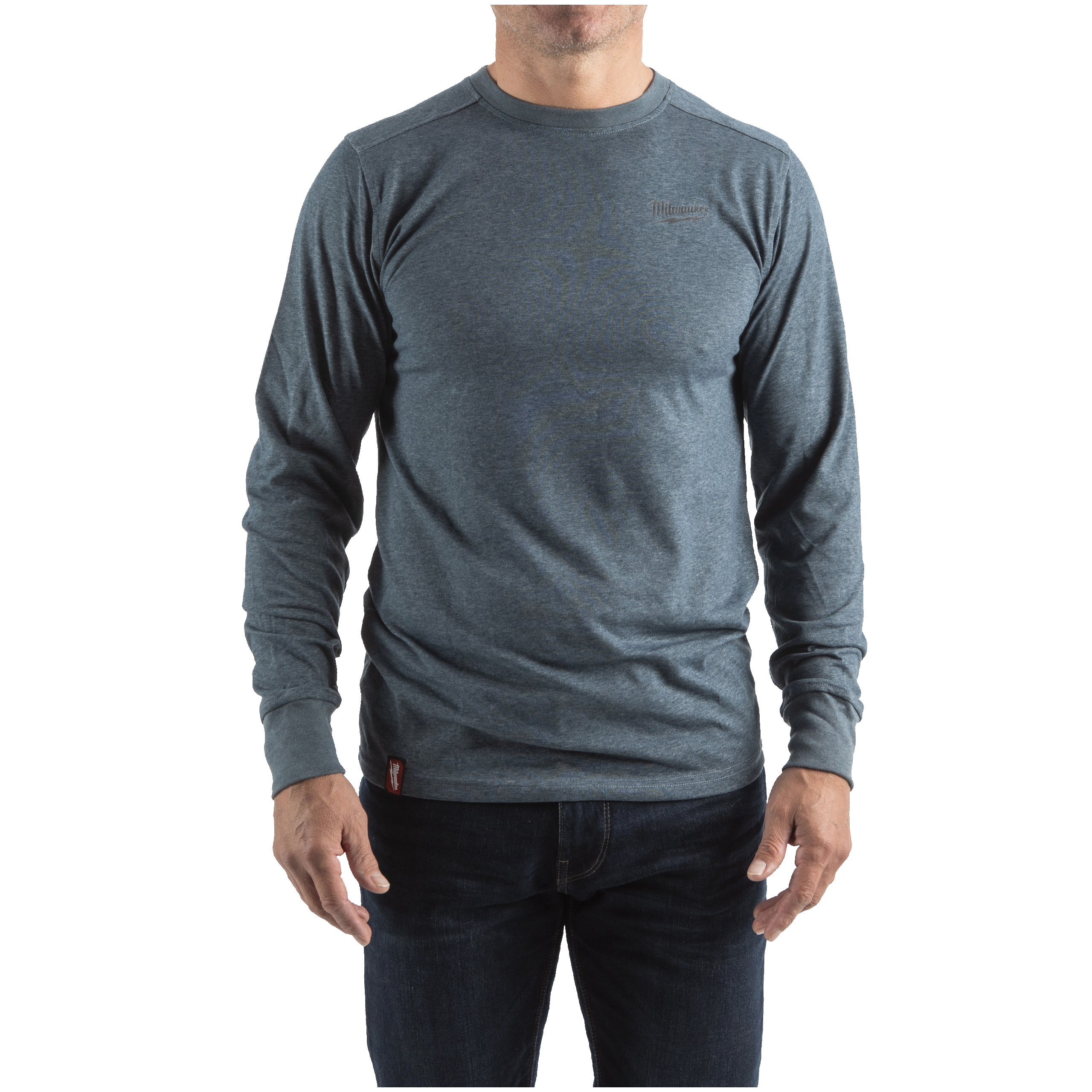 Camiseta híbrida de manga larga azul