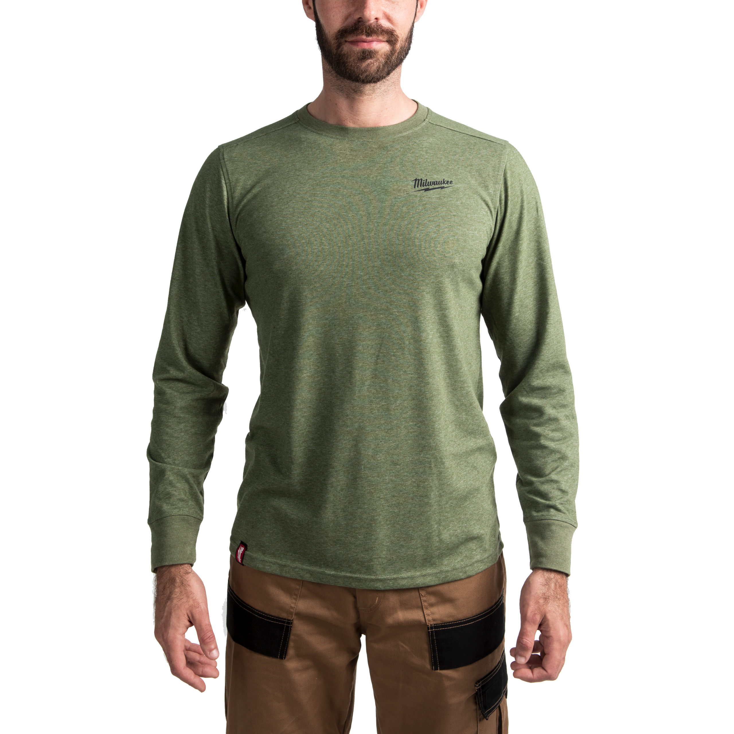 Camiseta híbrida de manga larga verde