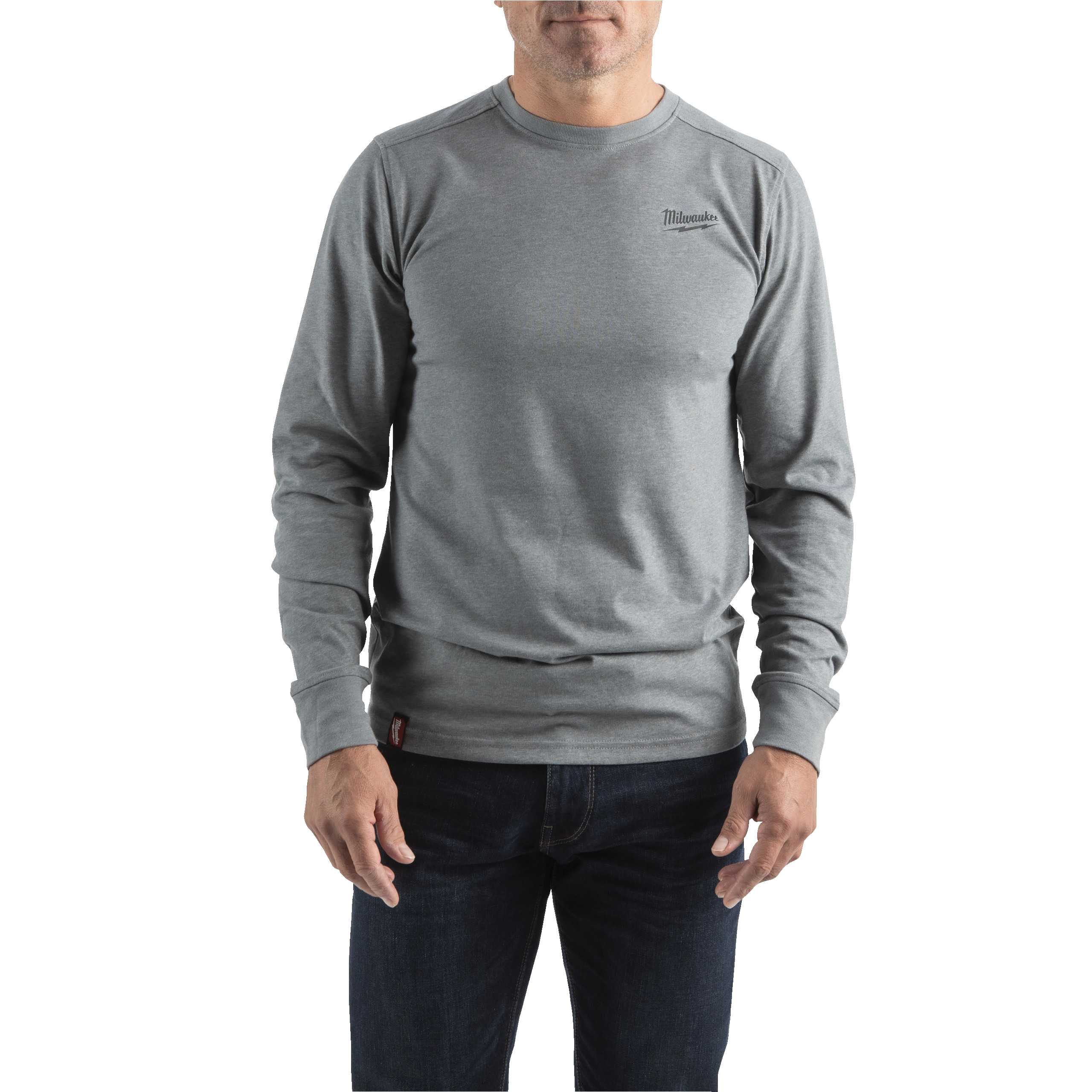 Camiseta híbrida de manga larga gris