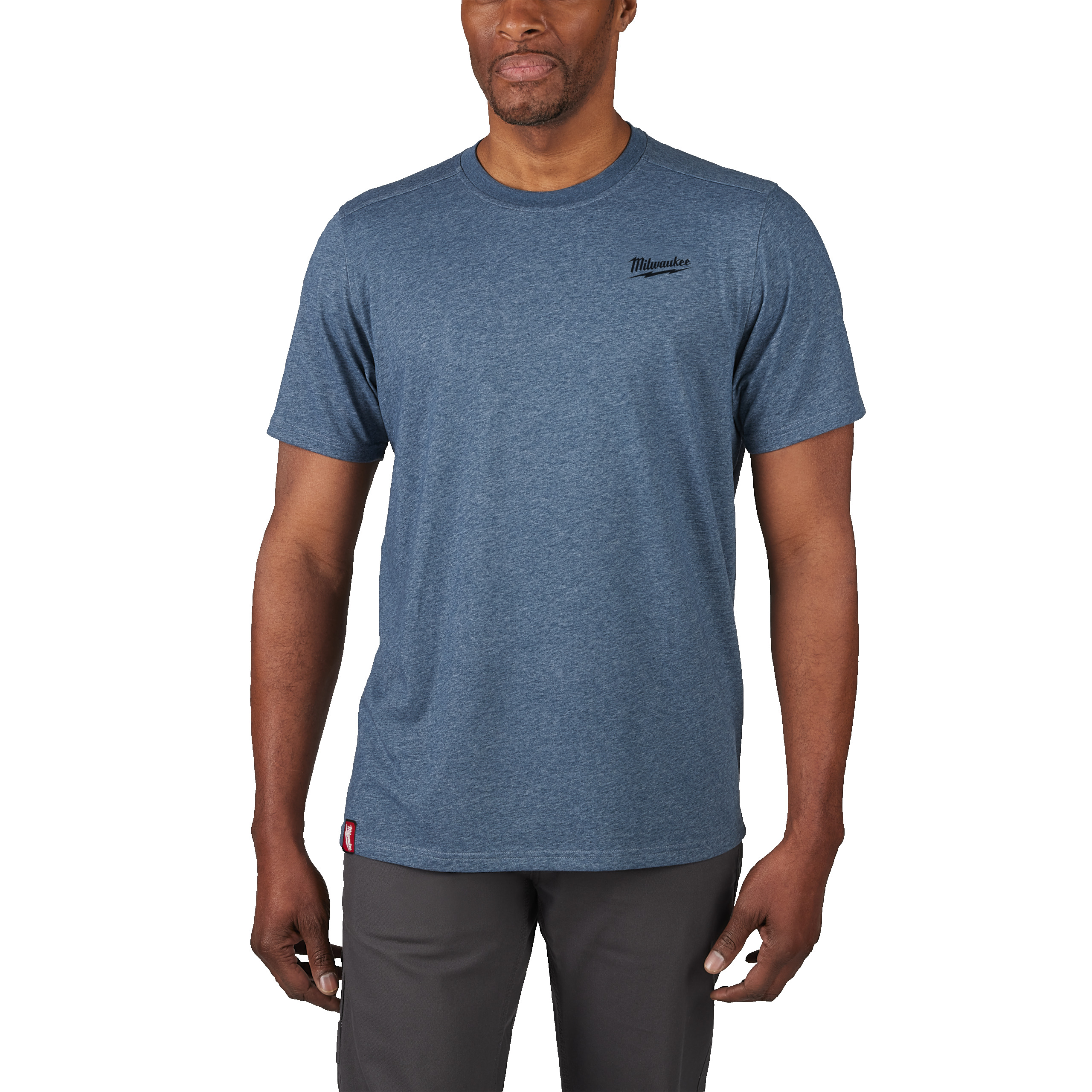 Camiseta híbrida de manga corta azul