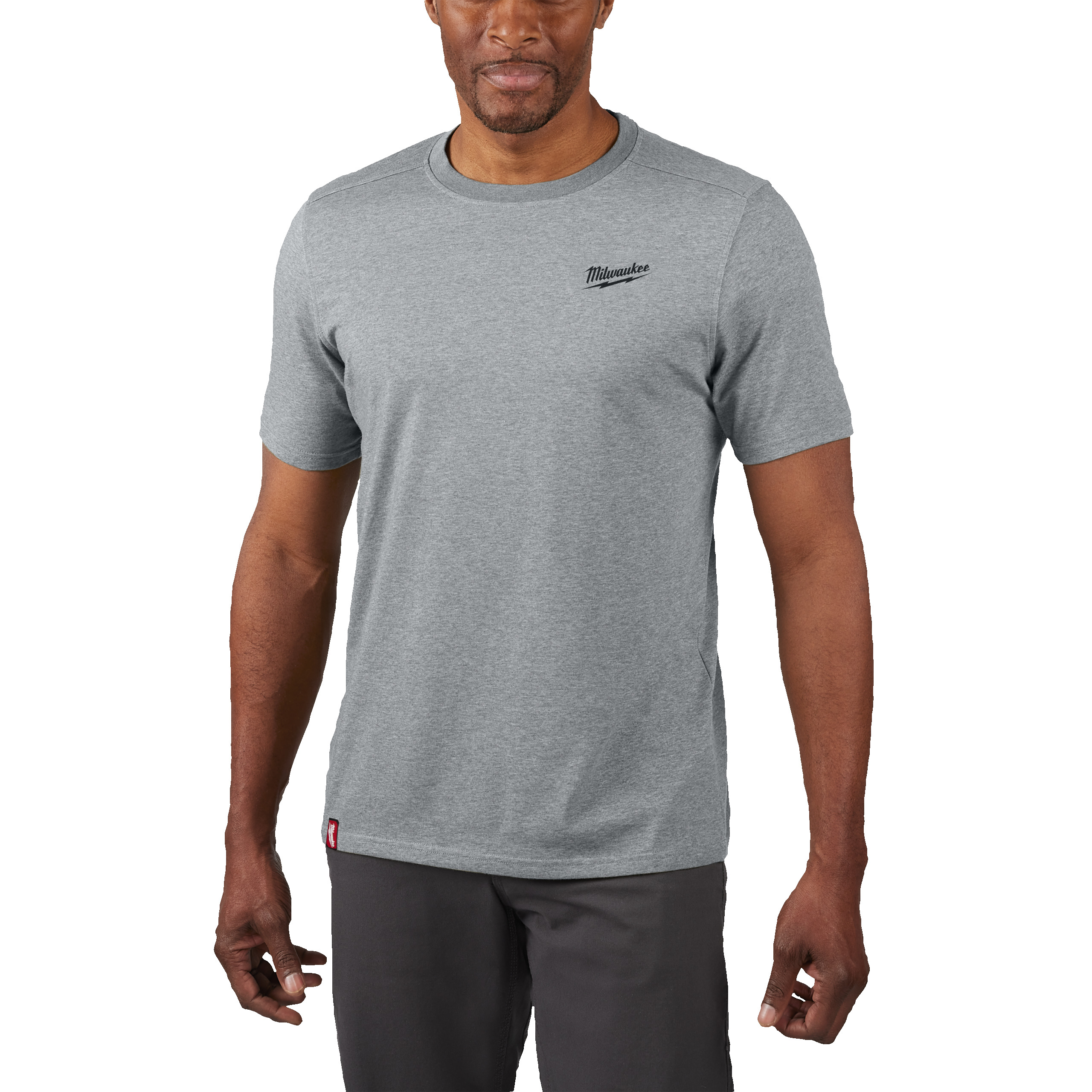 Camiseta híbrida de manga corta gris