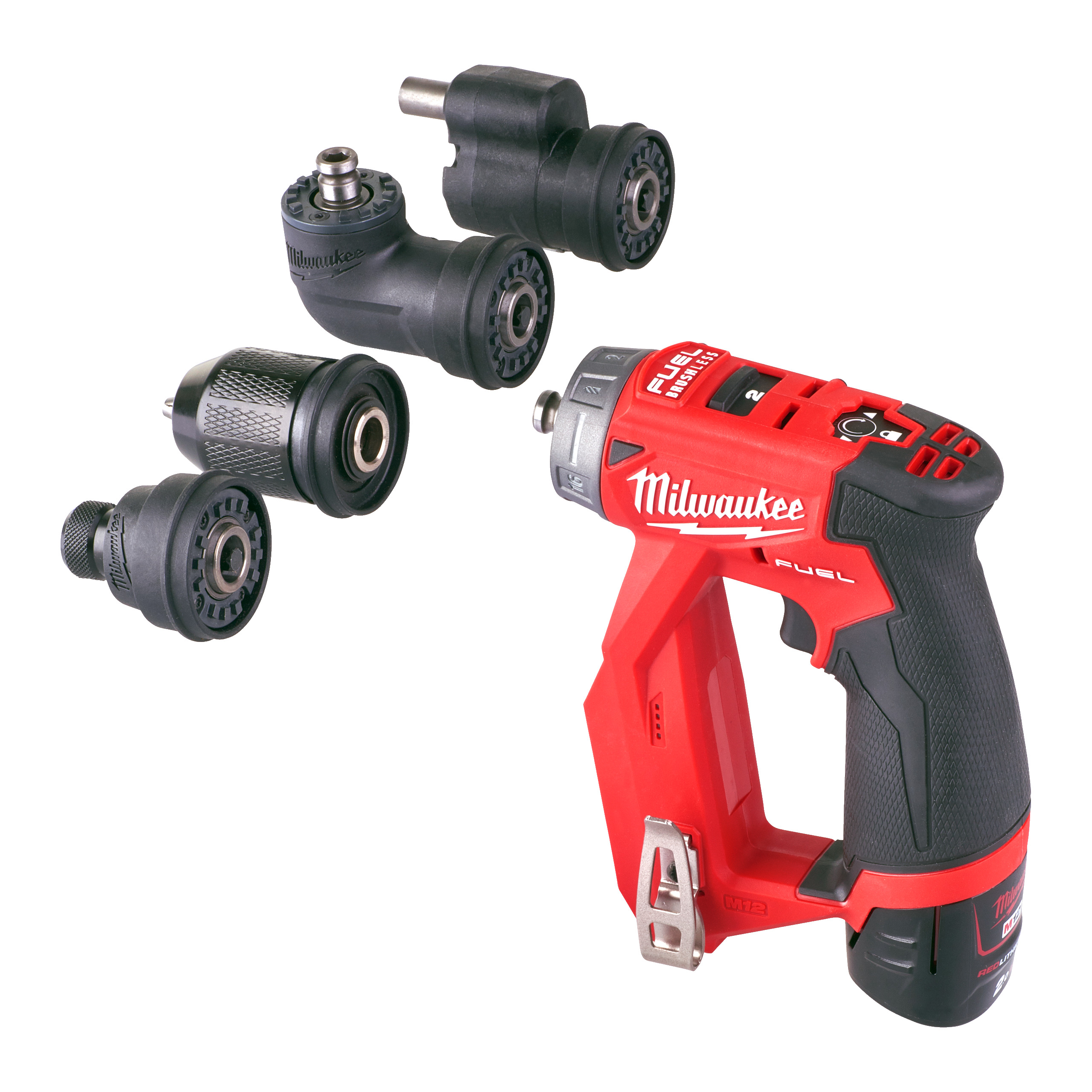 Taladro atornillador multicabezal de montador M12 FUEL™ con portabrocas desmontable