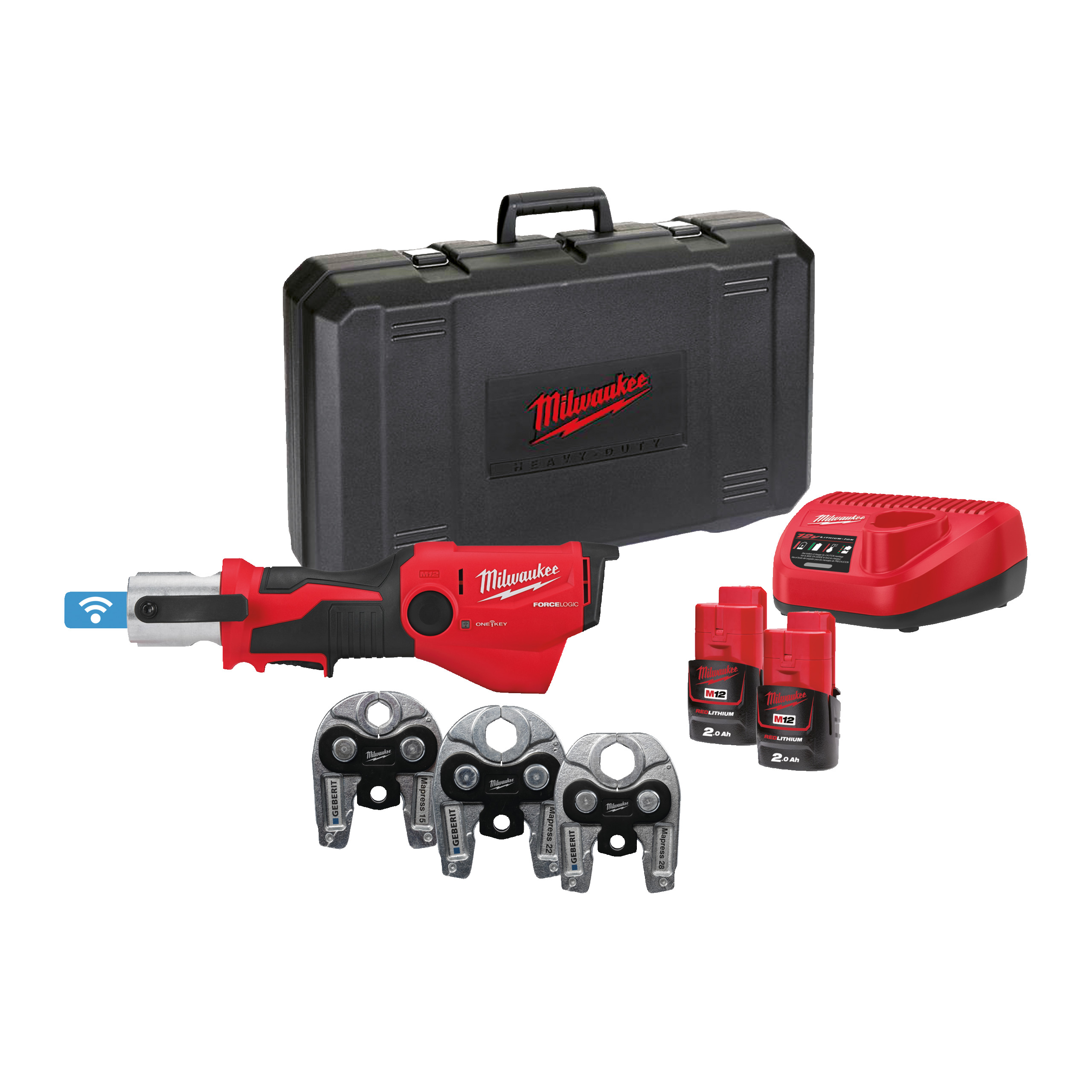 Prensadora hidráulica subcompacta M12™ ONE-KEY™ FORCE LOGIC™