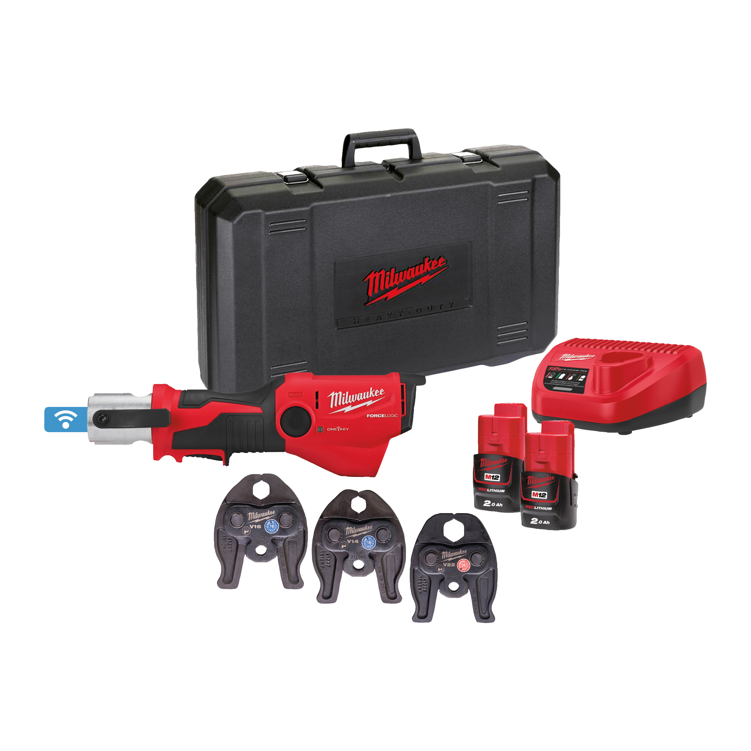 Prensadora hidráulica subcompacta M12™ ONE-KEY™ FORCE LOGIC™