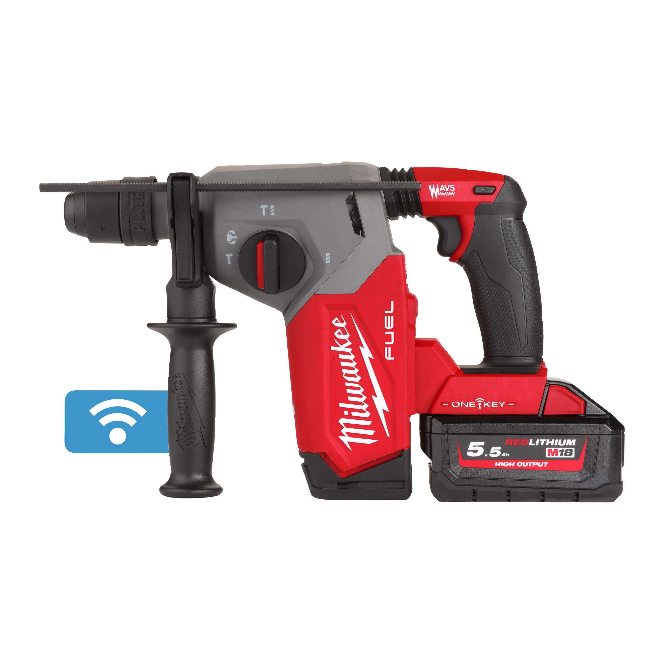 Martillo combinado SDS-Plus M18 FUEL™ de 26mm con FIXTEC™ y ONE-KEY™