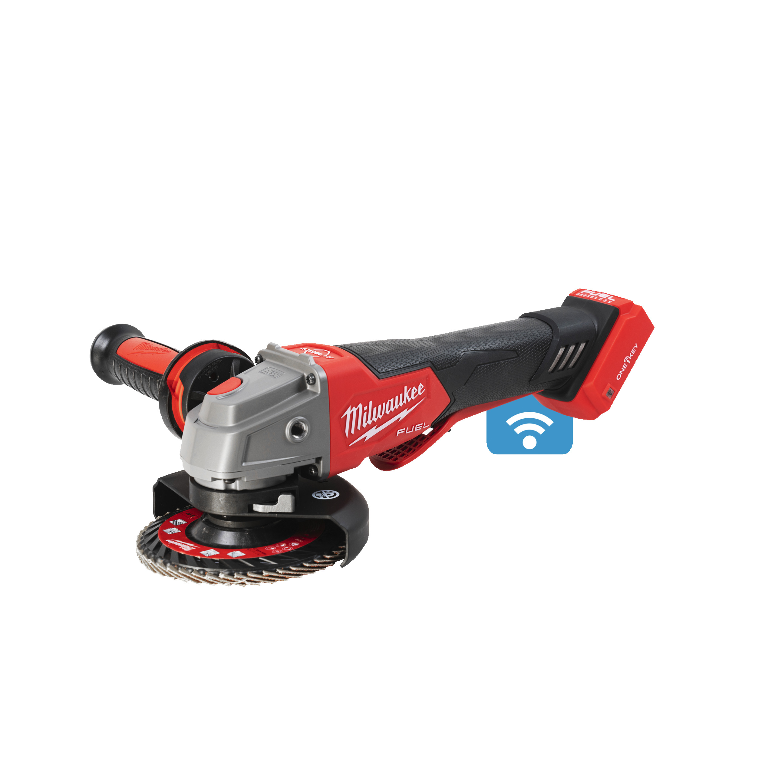 Amoladora angular M18 FUEL™ ONE-KEY™ de 125mm con freno e interruptor de paleta