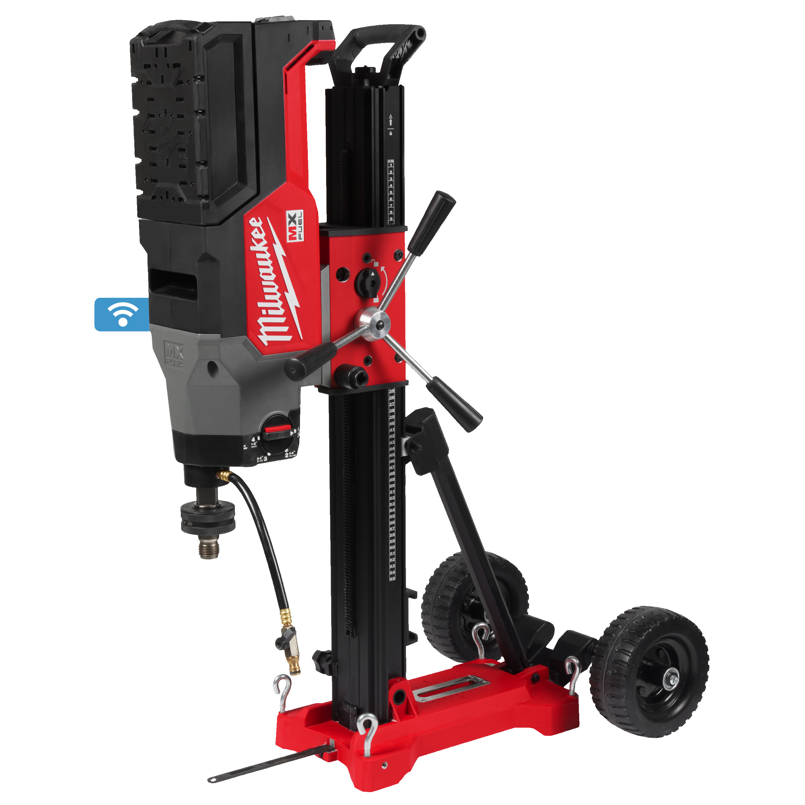 Perforadora de diamante MX FUEL™ 350mm y columna de perforación