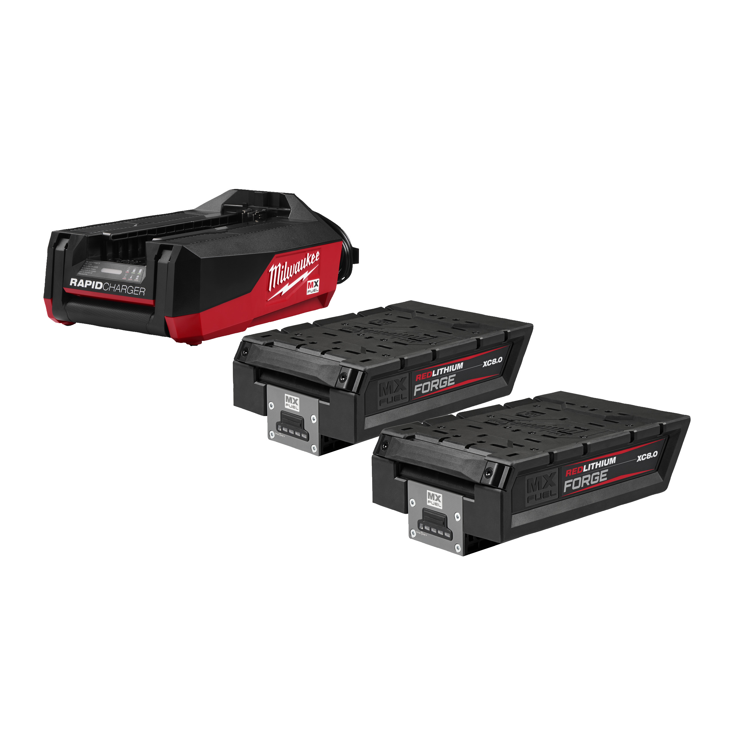 Kit de baterías y cargador MX FUEL™ FORGE™.
