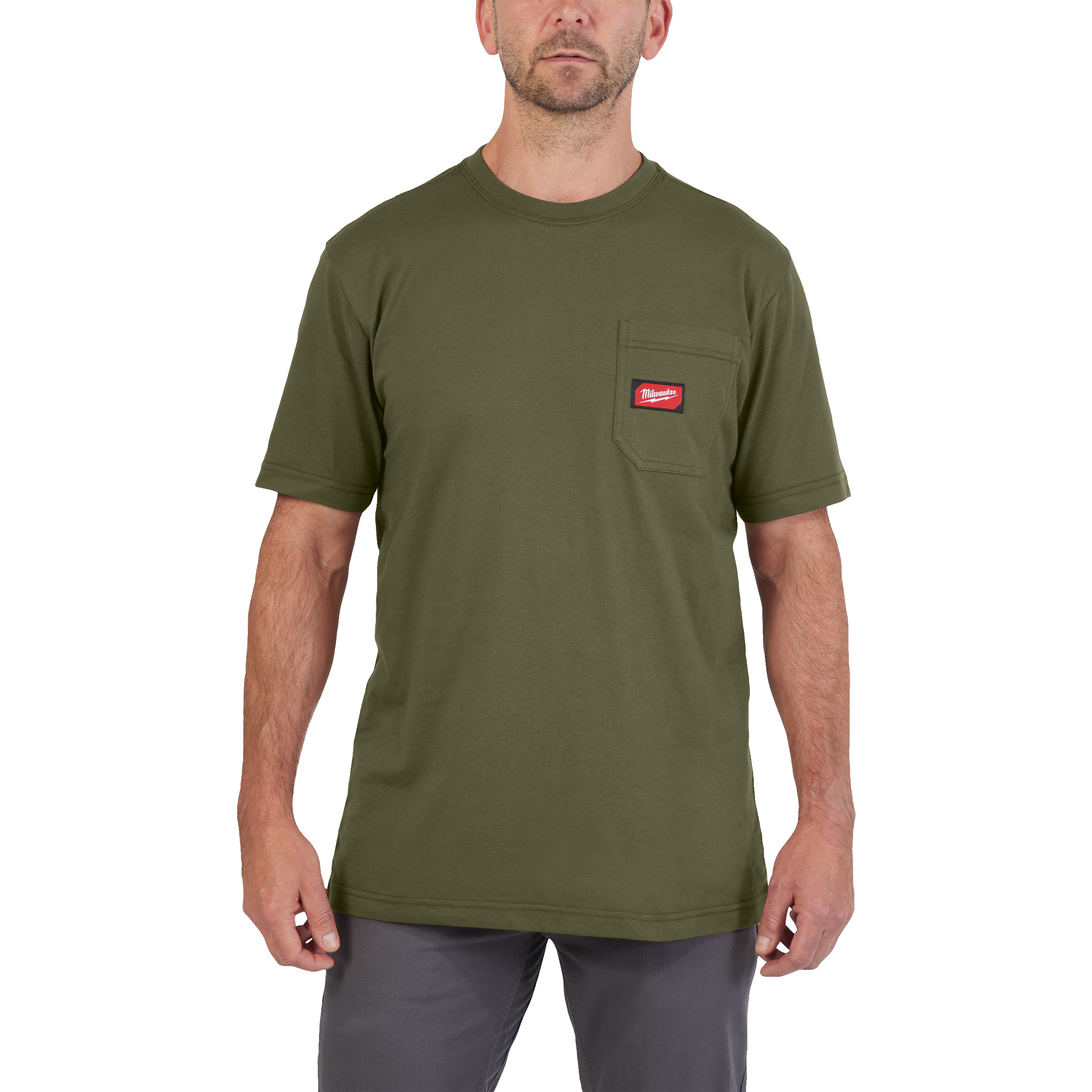 Camiseta de manga corta verde