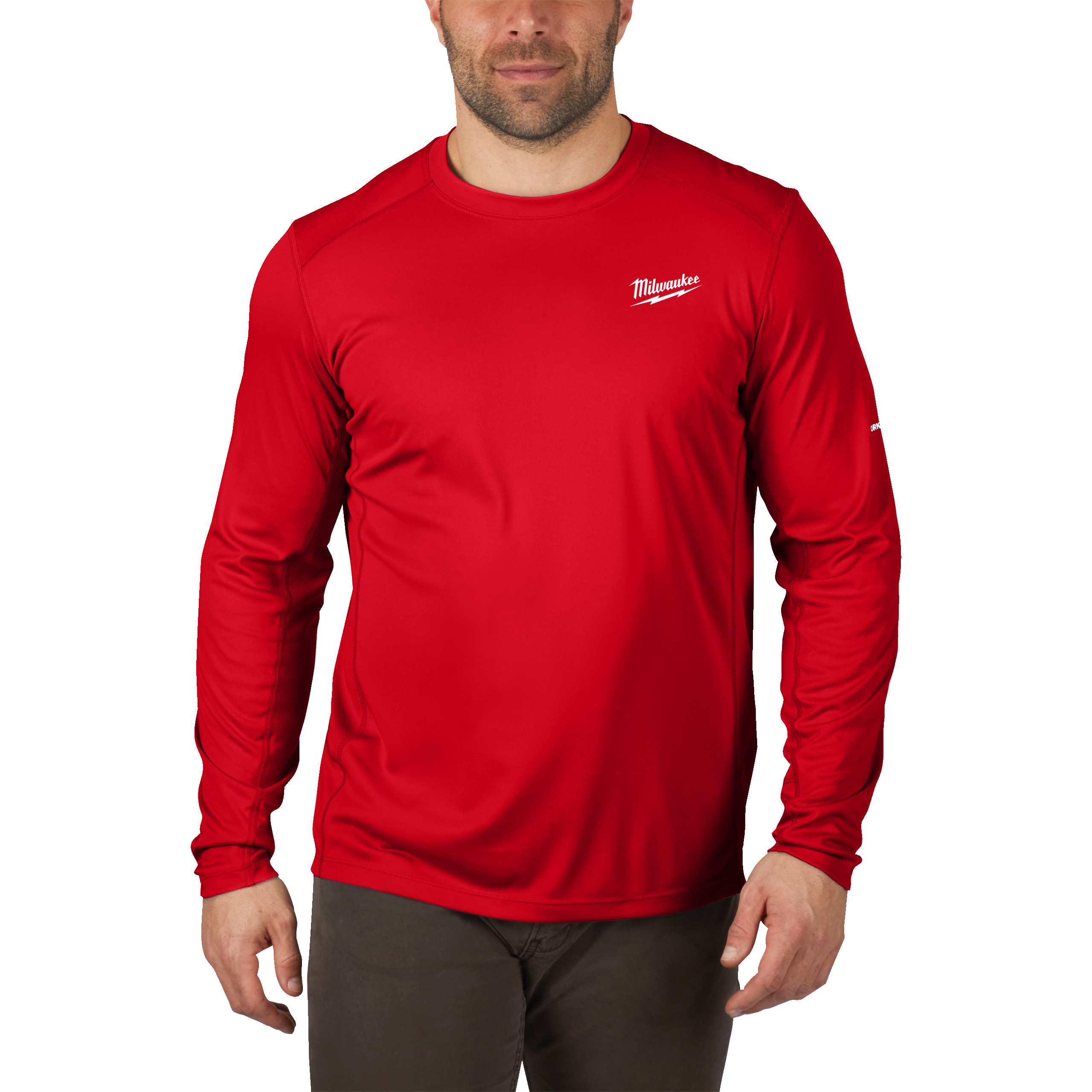 Camiseta para clima templado workskin™ de manga larga roja