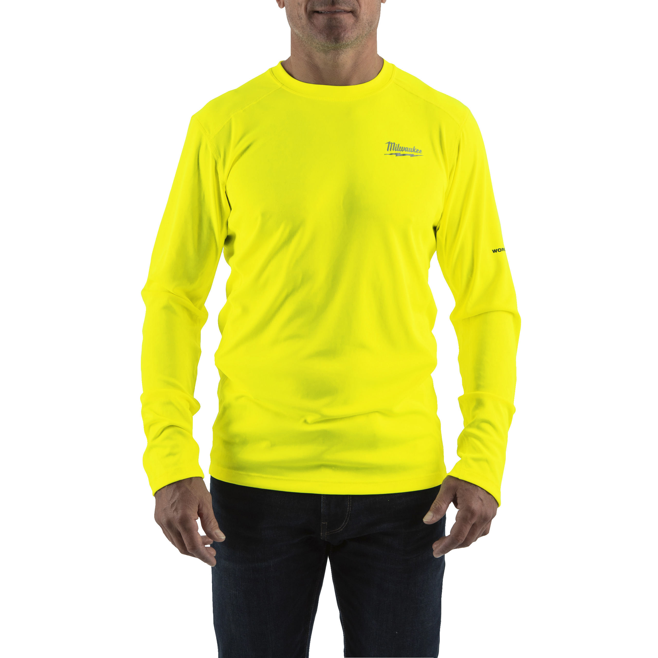 Camiseta para clima templado workskin™ de manga corta amarilla