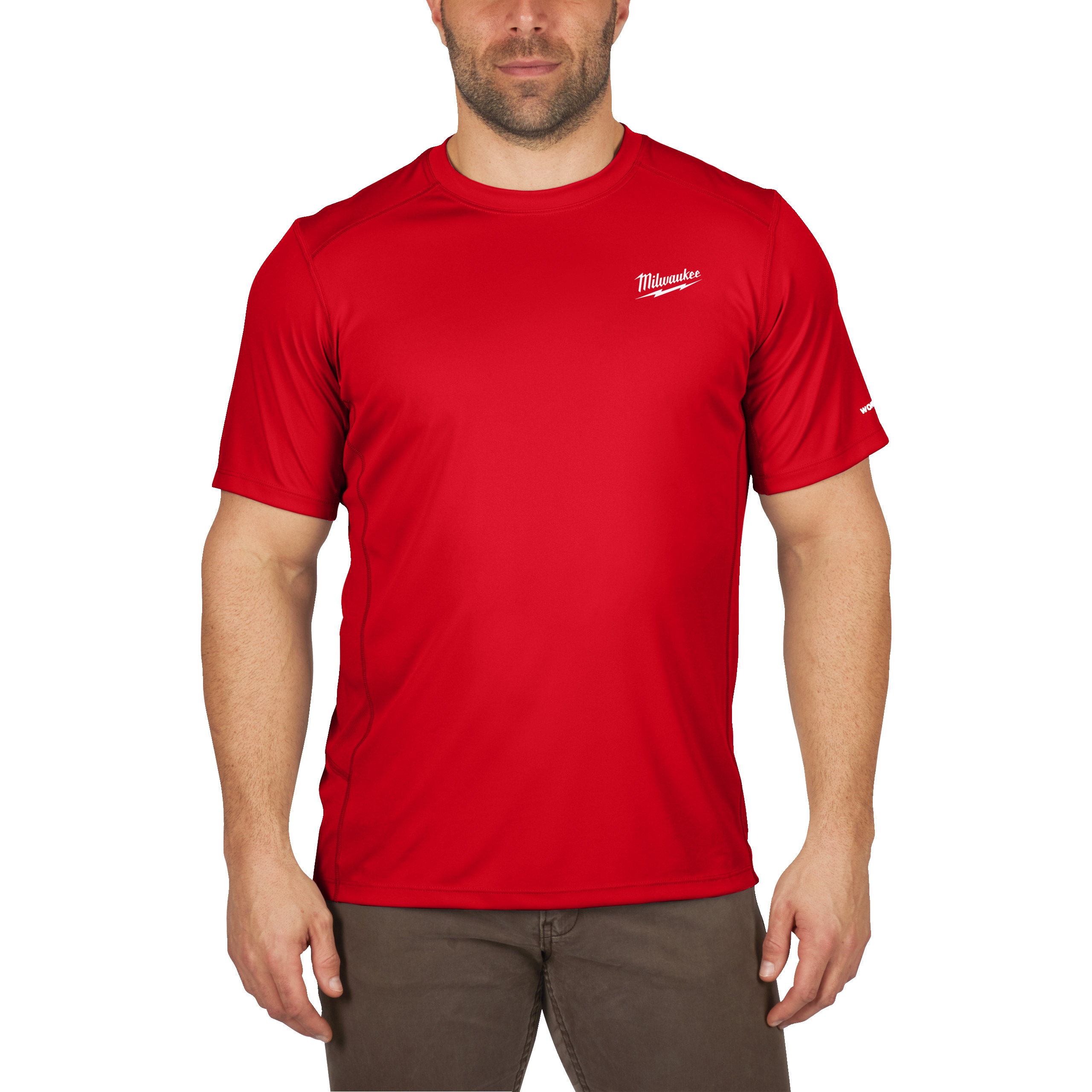 Camiseta para clima templado workskin™ de manga corta roja