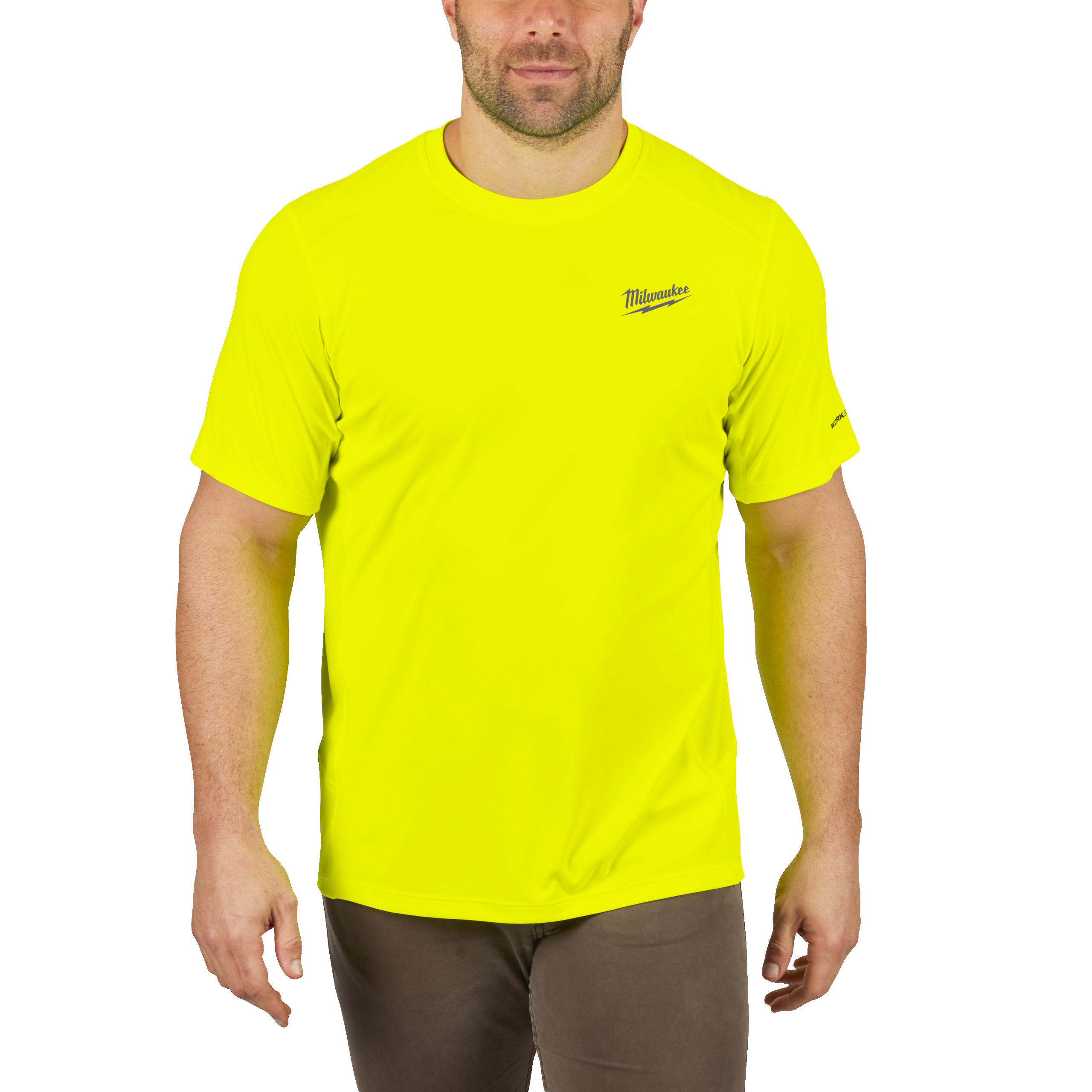 Camiseta para clima templado workskin™ de manga corta amarilla